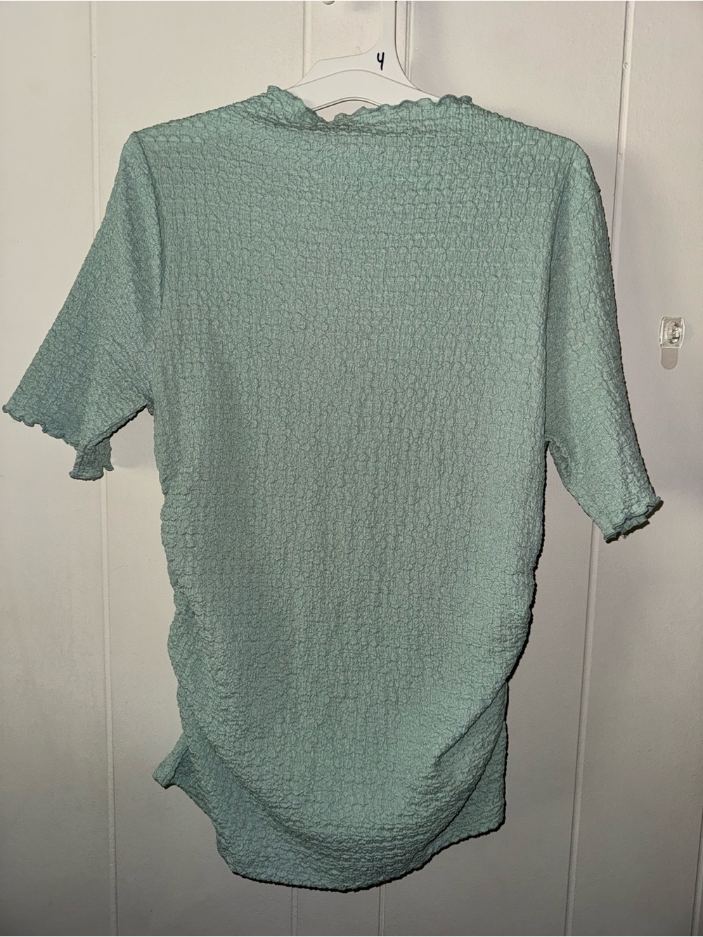 a new day Light Aqua Textured Short Sleeve Tee